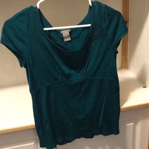 Teal Ann Taylor Blouse